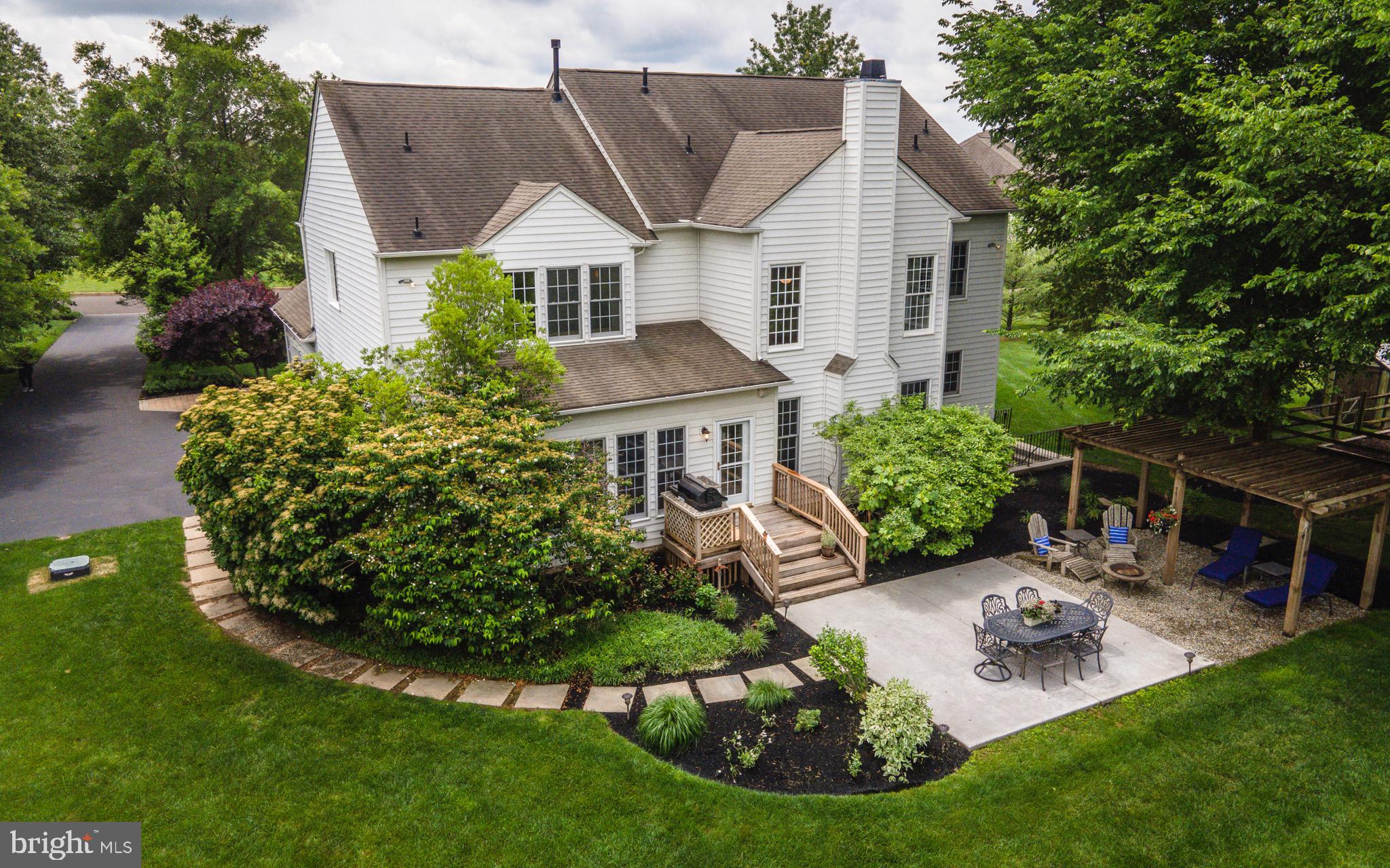 124 Clover Road Ivyland, PA 18974 - Photo 37 of 41 Rear Exterior from Above