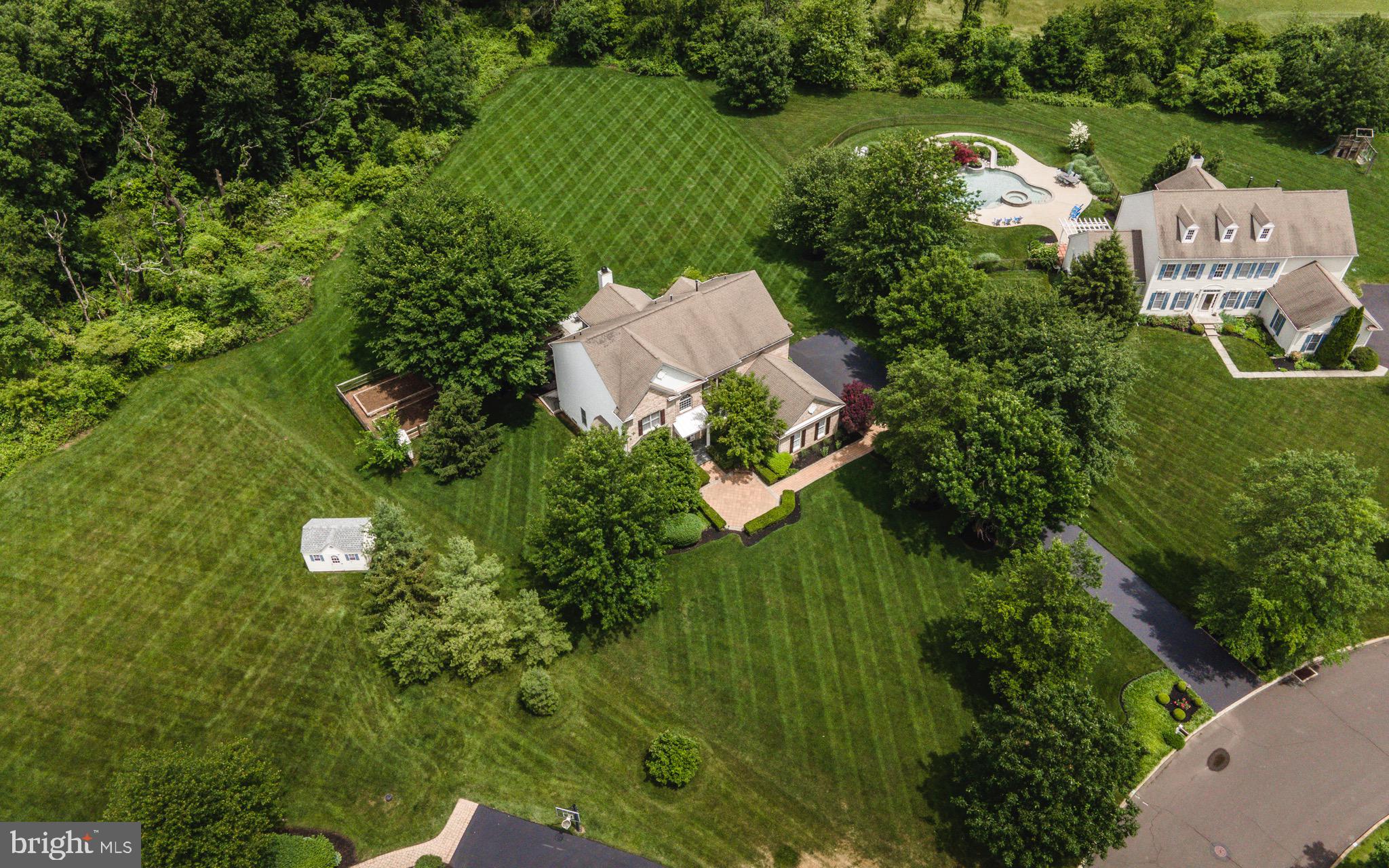 124 Clover Road Ivyland, PA 18974 - Photo 40 of 41 Full Property from Above