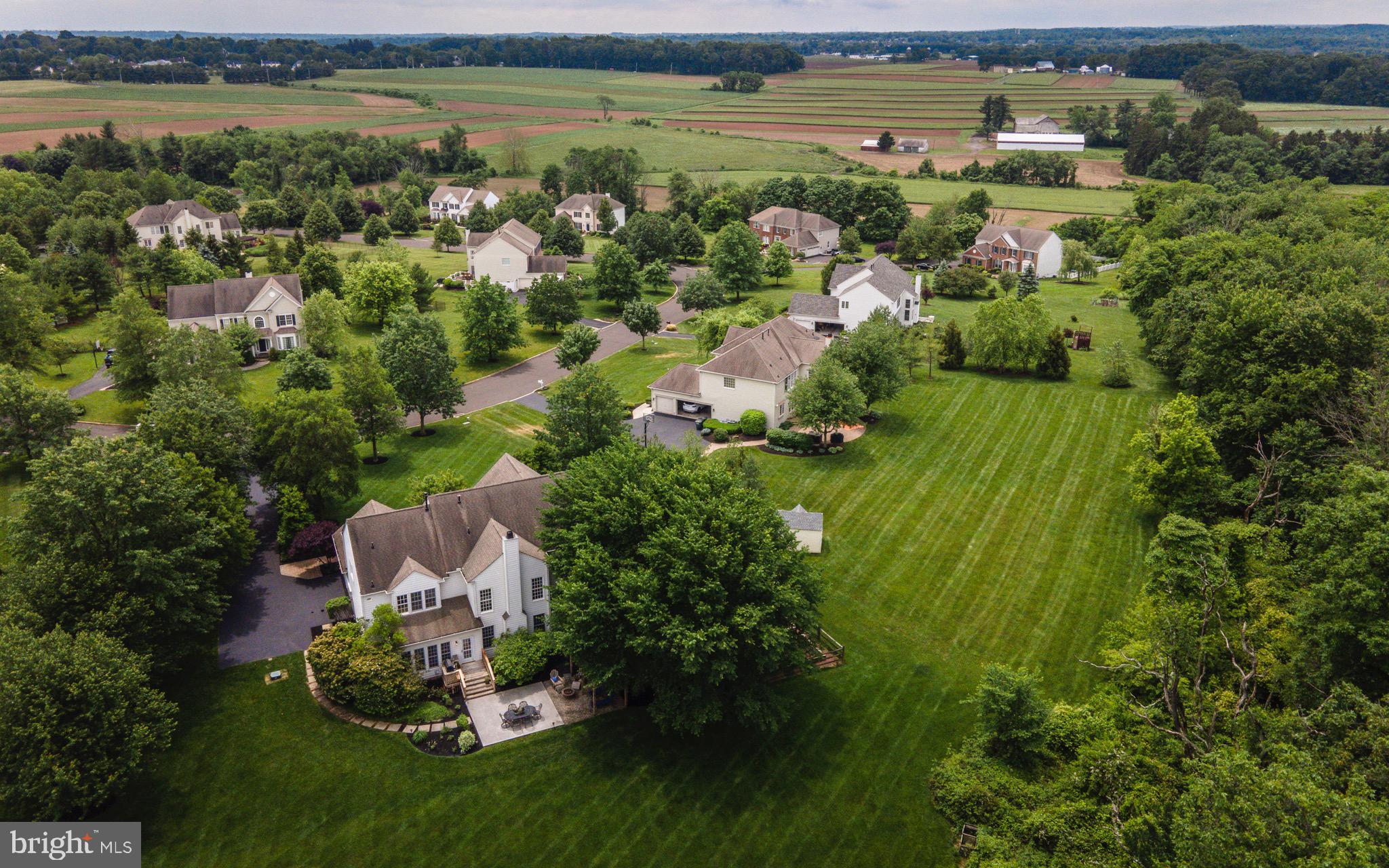124 Clover Road Ivyland, PA 18974 - Photo 41 of 41 Full Property with Neighborhood from Above