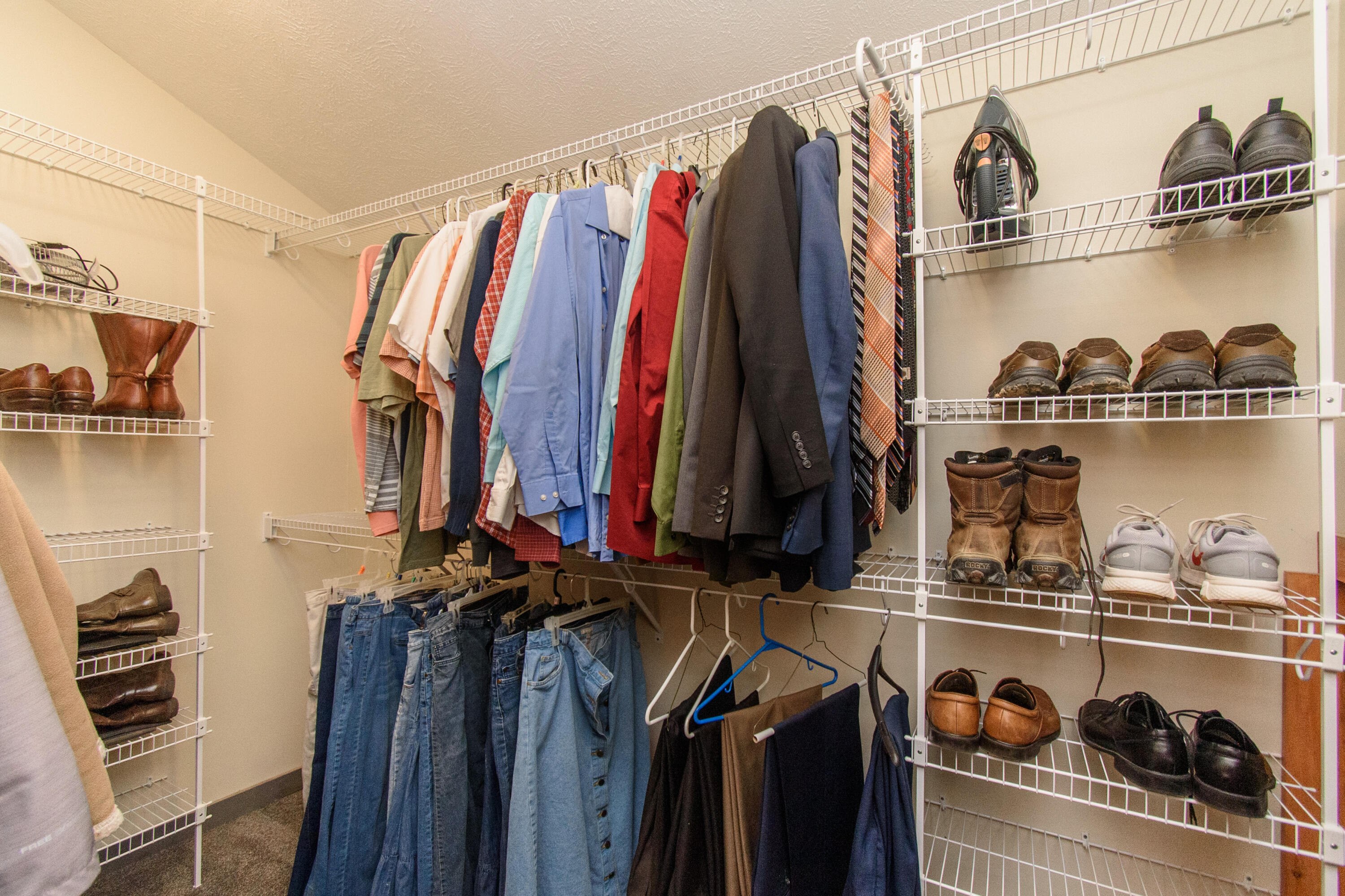 1804 Garlick Road Elliston, VA 24087 - Photo 20 of 95 a view of walk in closet with clothes and shoes