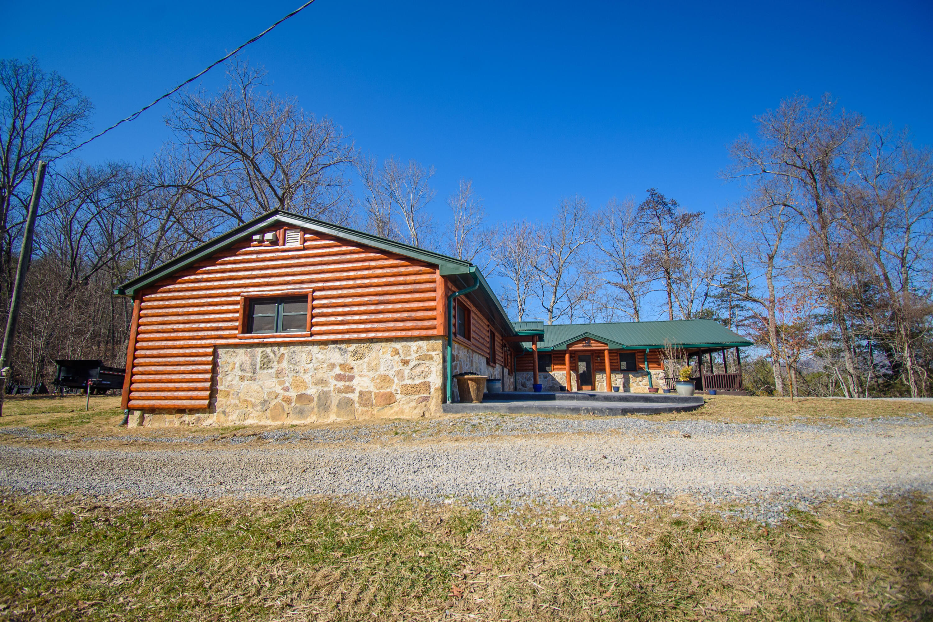 1804 Garlick Road Elliston, VA 24087 - Photo 48 of 95 a front view of a house with large trees
