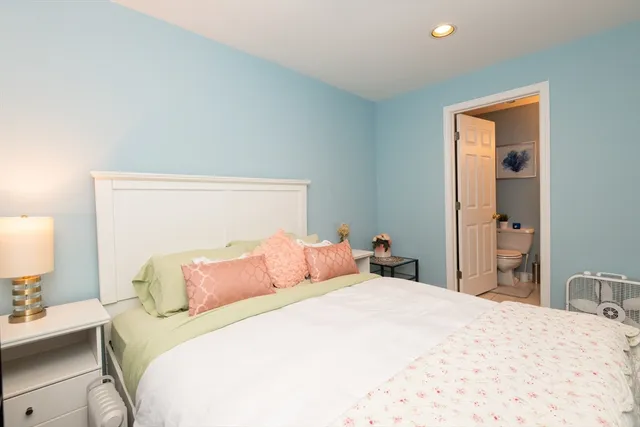 a room with workspace and a window