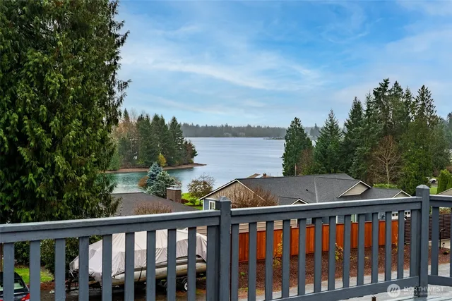 a view of city from a balcony