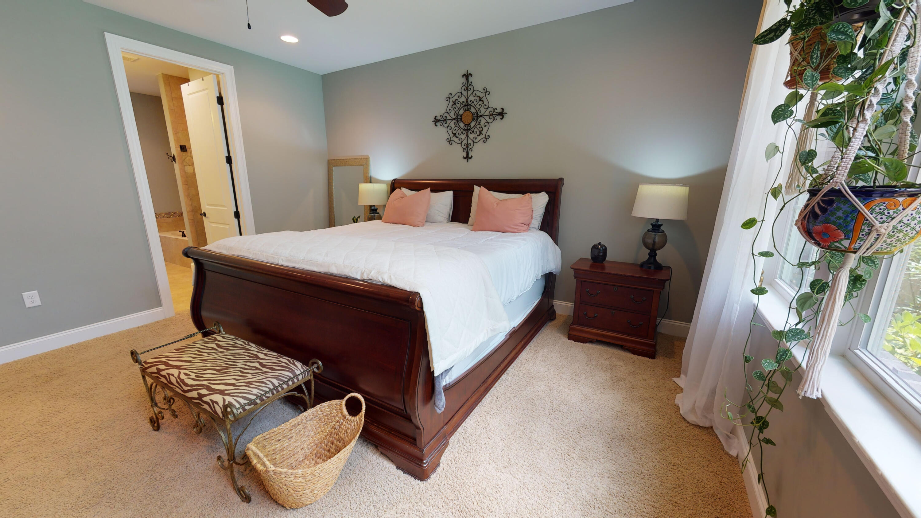 35 Derby Downs Circle Niceville, FL 32578 - Photo 19 of 51 a bedroom with a bed and a potted plant