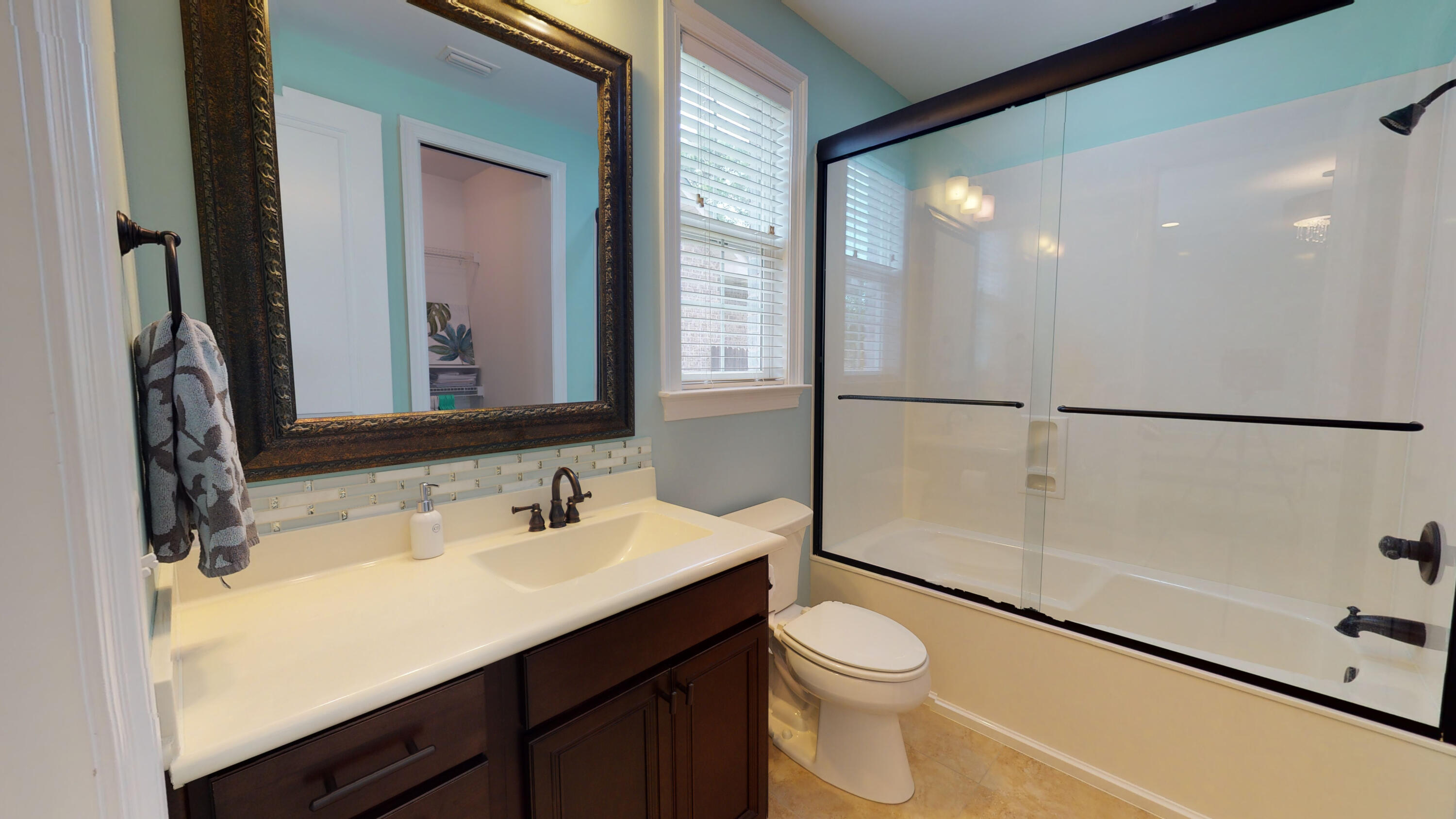 35 Derby Downs Circle Niceville, FL 32578 - Photo 28 of 51 a bathroom with a sink vanity granite and toilet