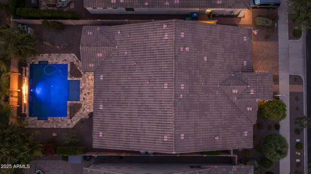 a view of a room with lots of wooden furniture