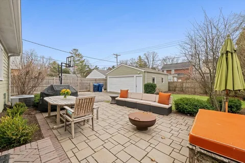 a view of an outdoor sitting area