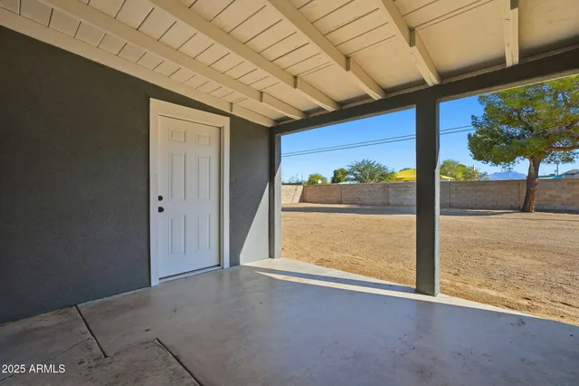 a view of an empty room
