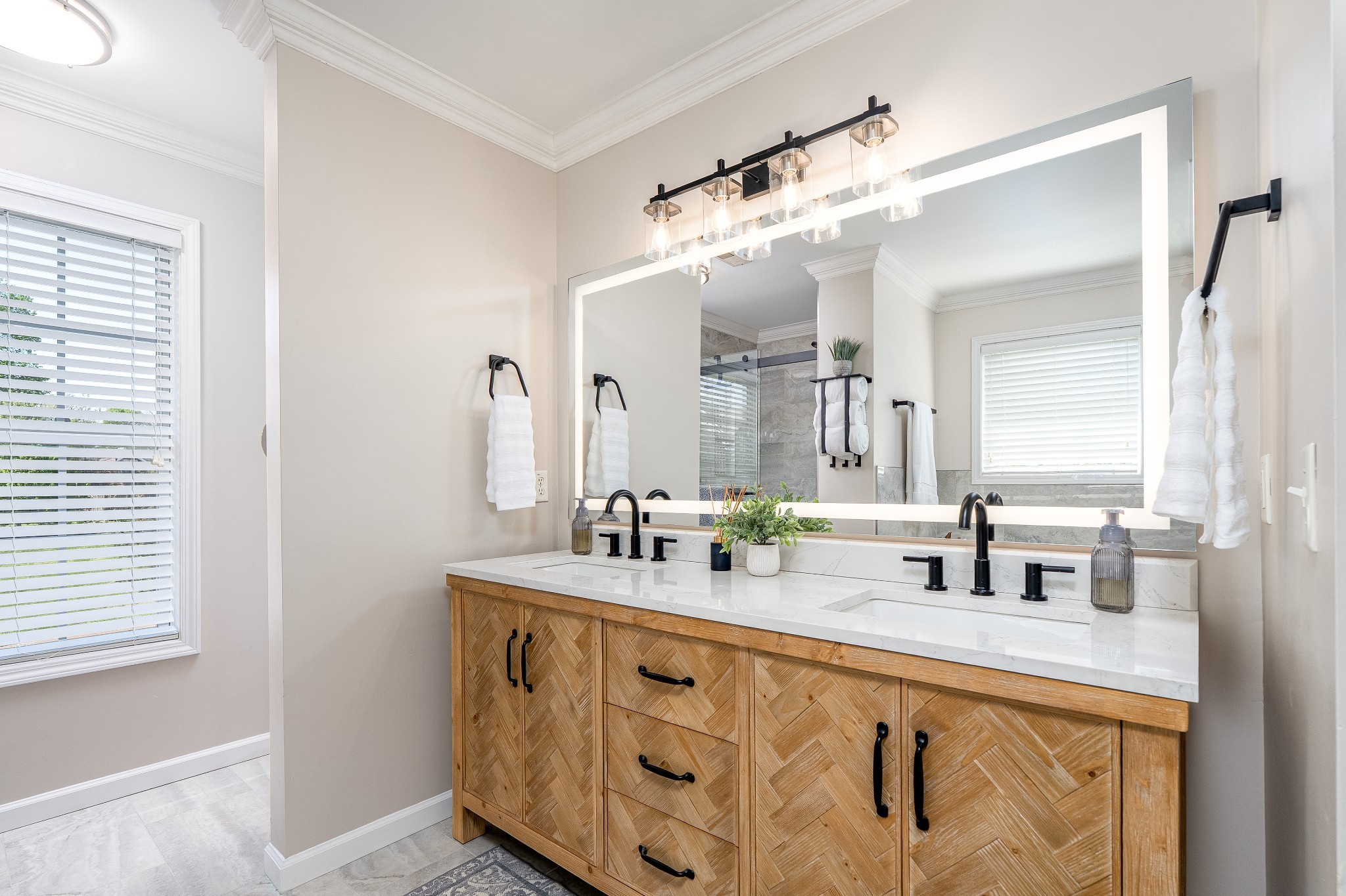 2102 Burgess Lane Spring Hill, TN 37174 - Photo 22 of 45 a bathroom with double vanity sink and mirror