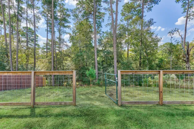 a view of a park with slide