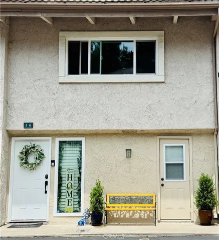 a view of front door of house