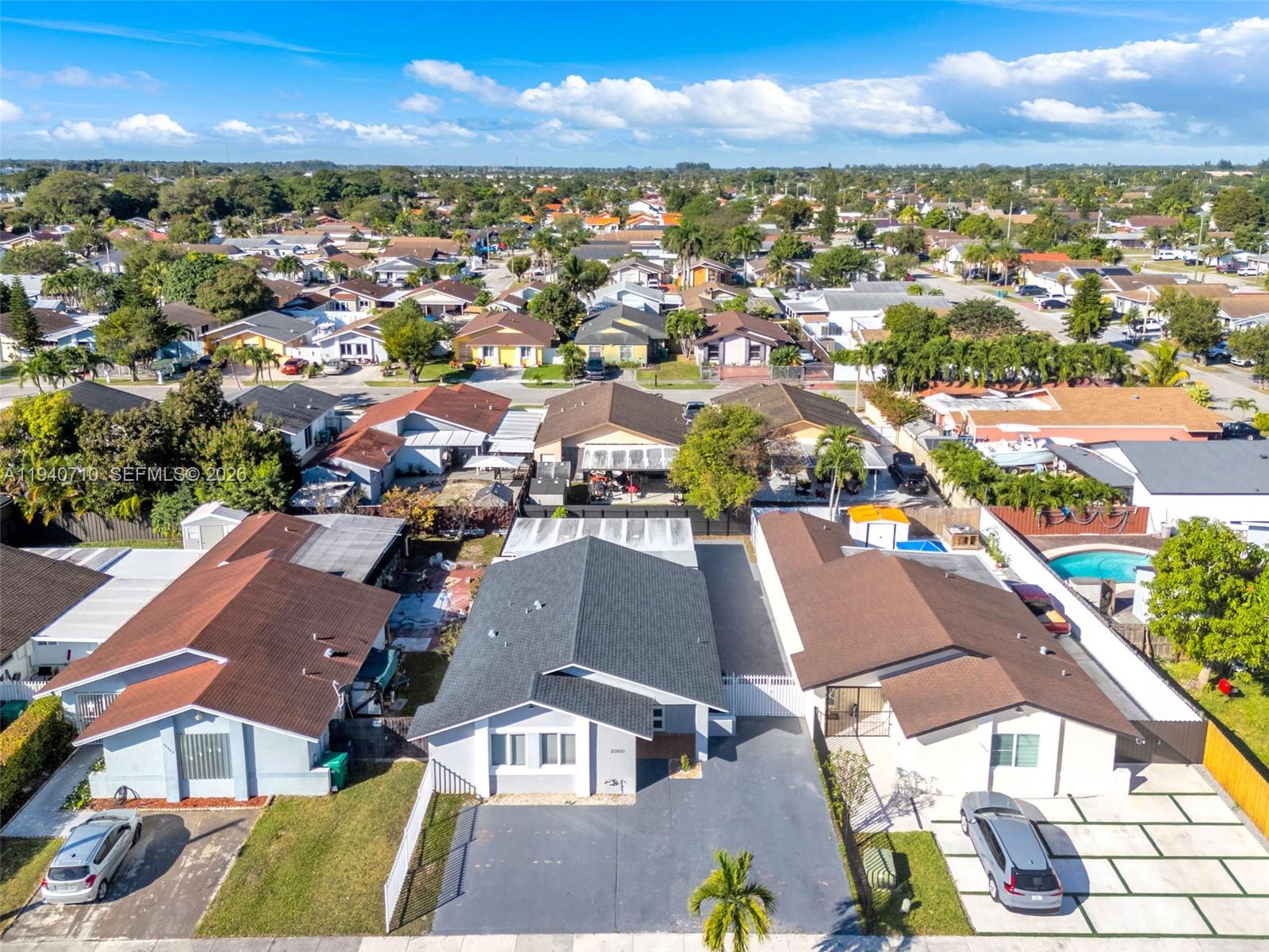 20900 Southwest 118th Avenue Miami, FL 33177 - Photo 31 of 41 an aerial view of residential houses with outdoor space