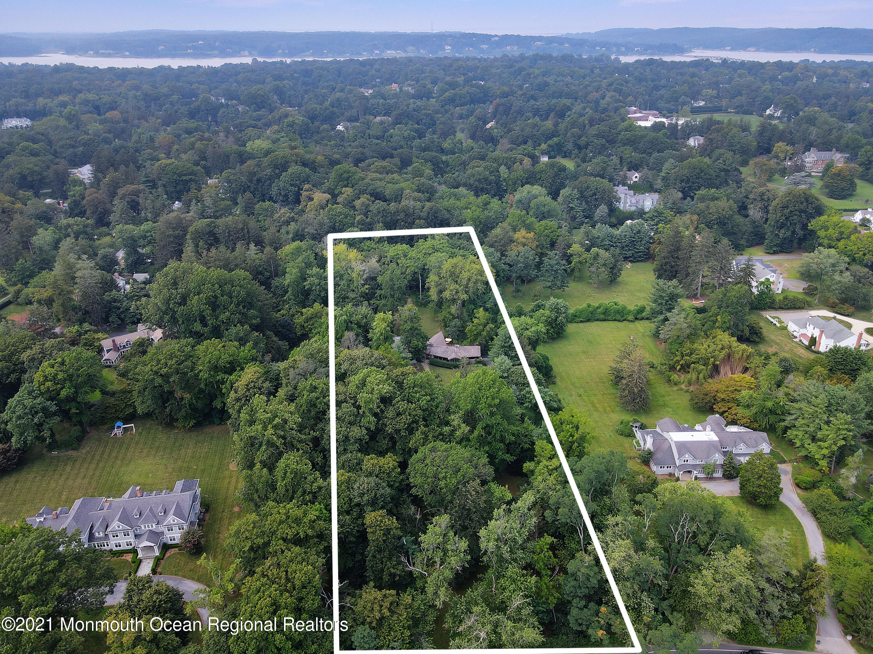 136 Rumson Road Rumson, NJ 07760 - Photo 26 of 26 an aerial view of lake residential house and space