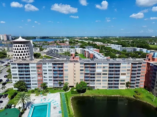 a view of a city that has tall buildings