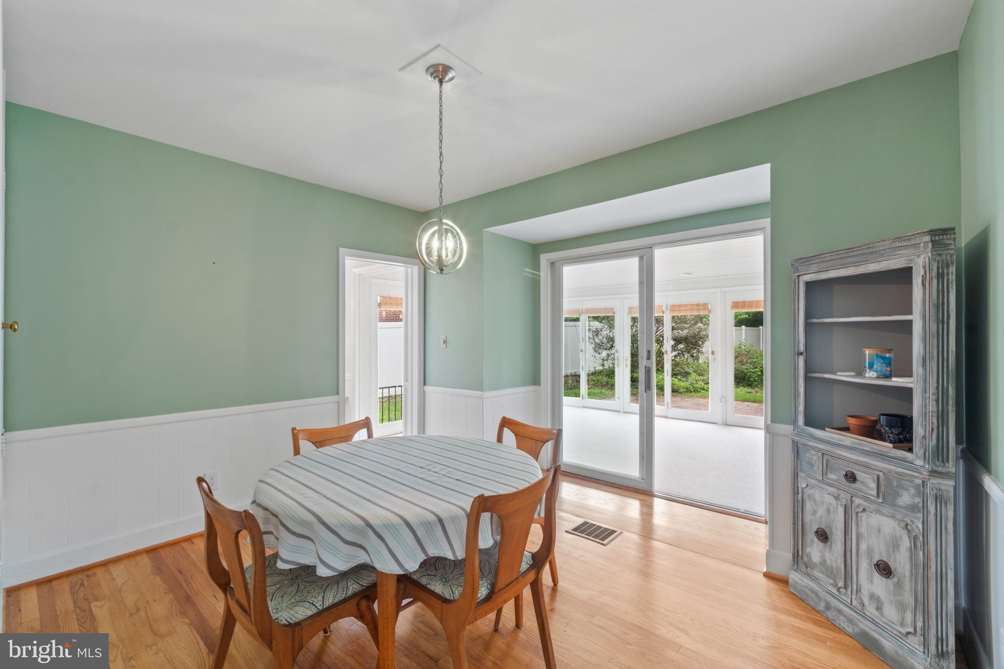 909 Weatherbee Road Towson, MD 21286 - Photo 12 of 51 a view of a dining room with furniture window and wooden floor