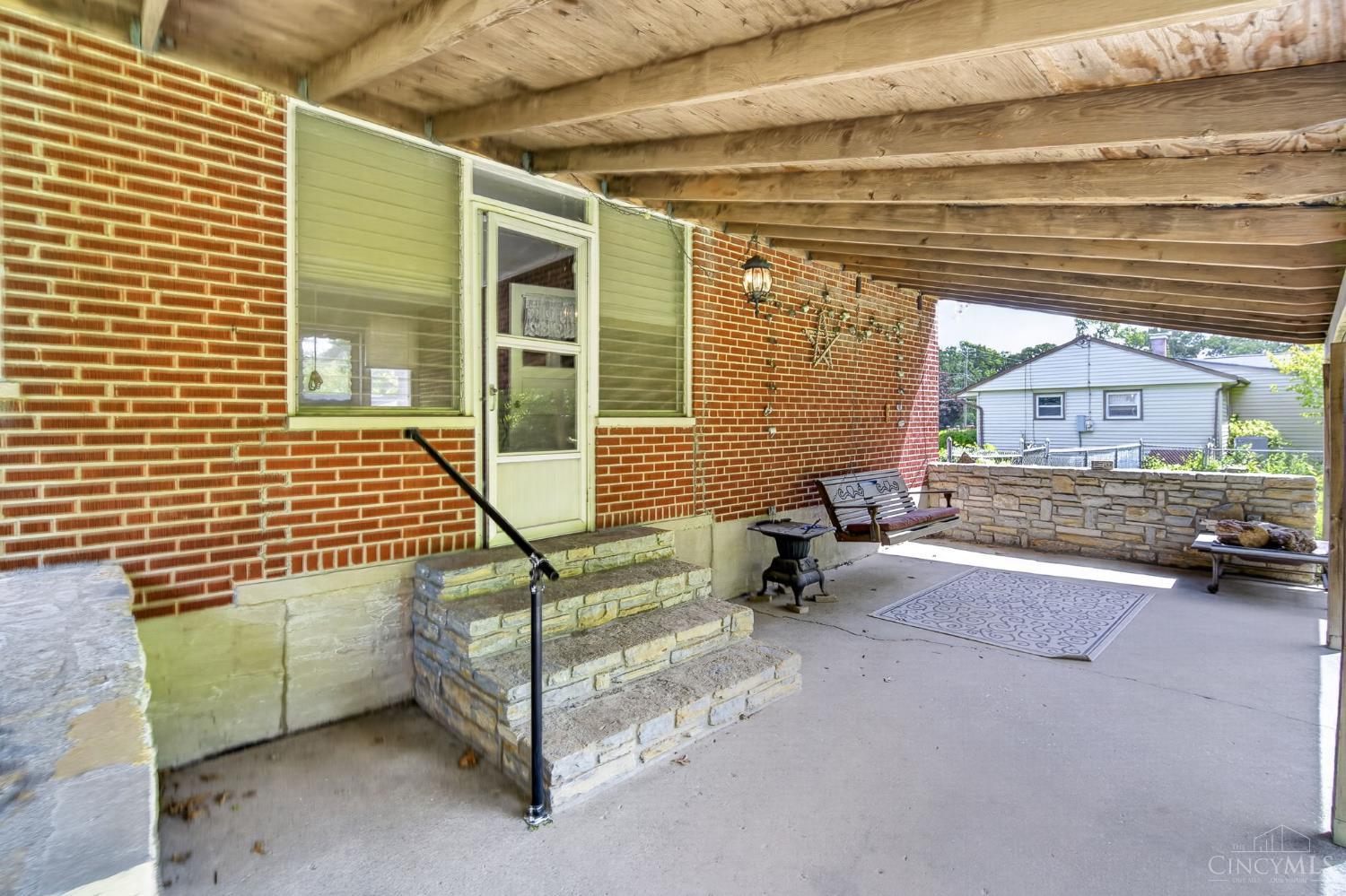 1065 Mc Kelvey Road Cincinnati, OH 45231 - Photo 32 of 38 Covered Backyard Patio