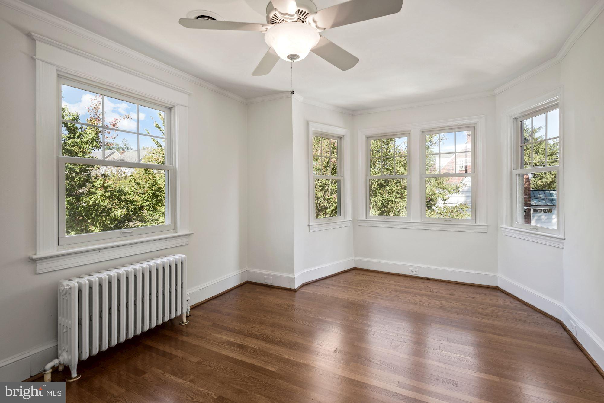 4321 37th Street Northwest Washington, DC 20008 - Photo 16 of 28 Bedroom #2 with Bay Window