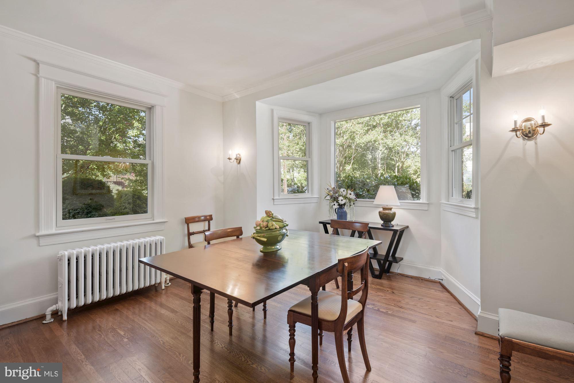 4321 37th Street Northwest Washington, DC 20008 - Photo 7 of 28 Dining Room with Bay Window