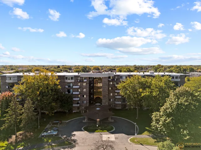 a view of a lake with a city
