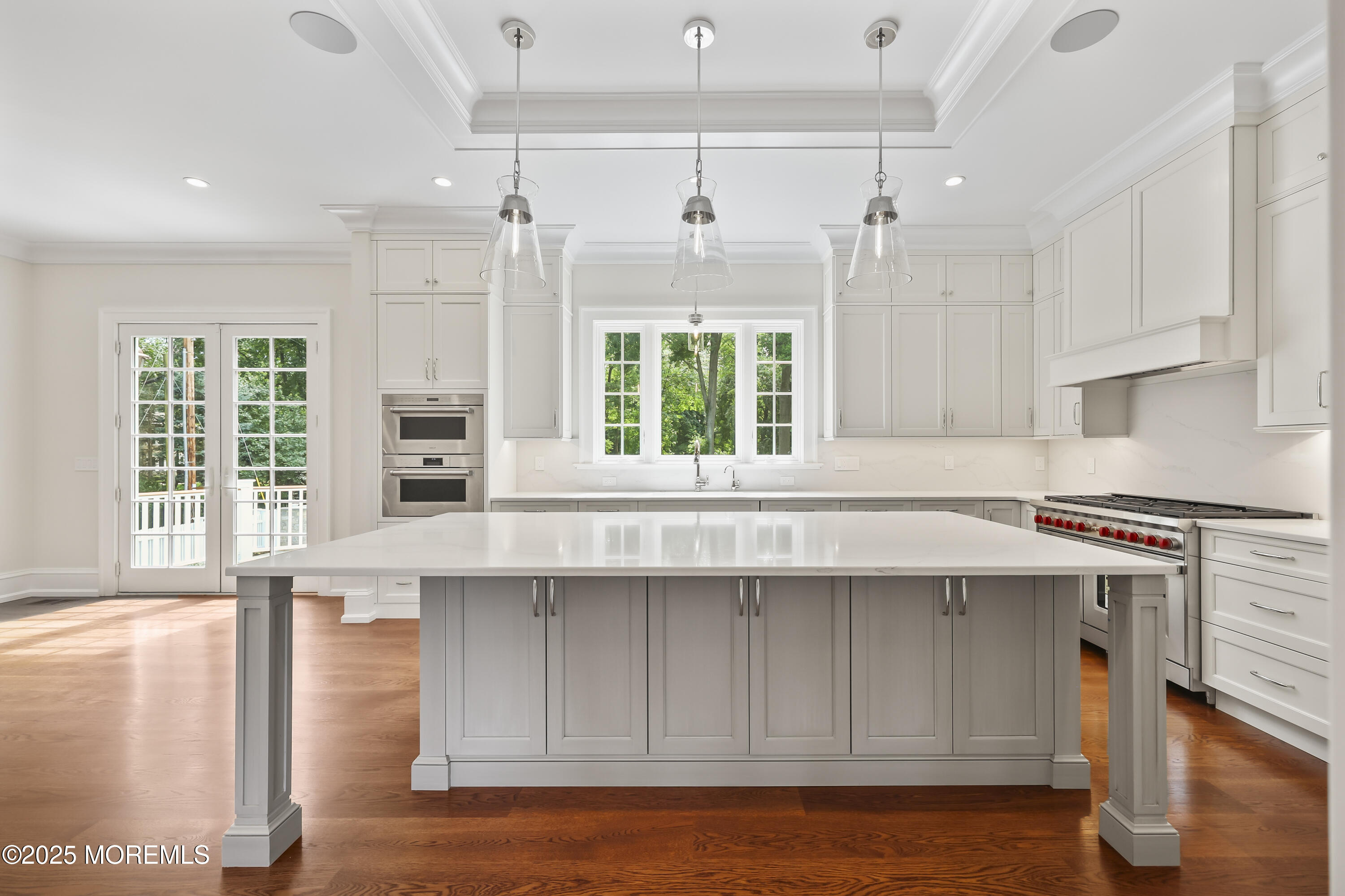 4 Club Way Rumson, NJ 07760 - Photo 6 of 79 a kitchen with a window wooden floor and stainless steel appliances