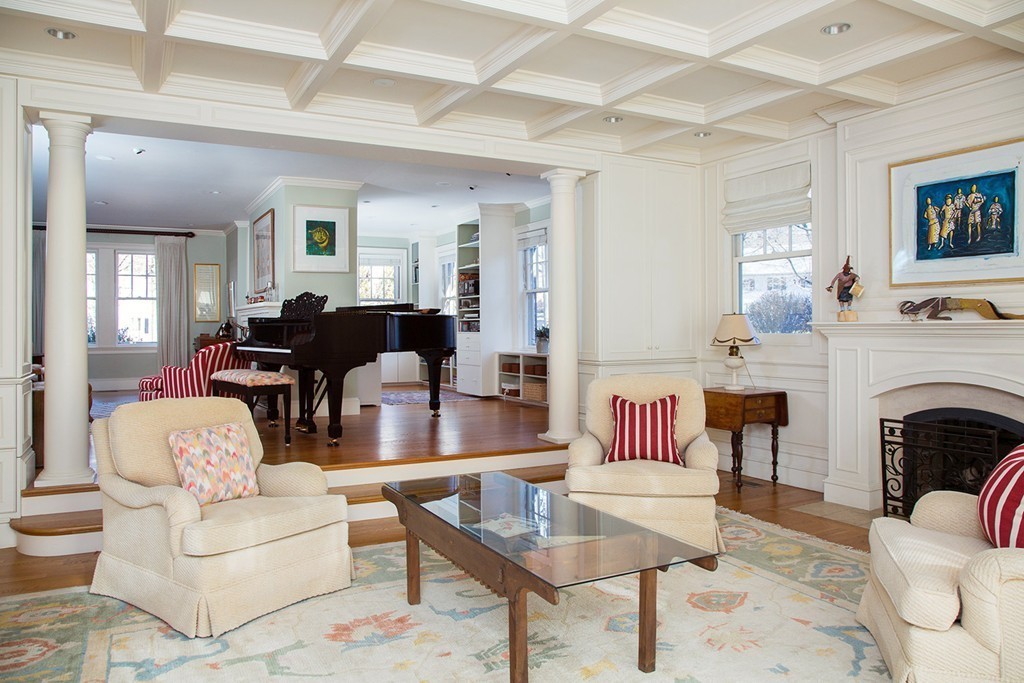 59 Tamworth Road Newton, MA 02468 - Photo 3 of 11 a living room with furniture fireplace and a large window