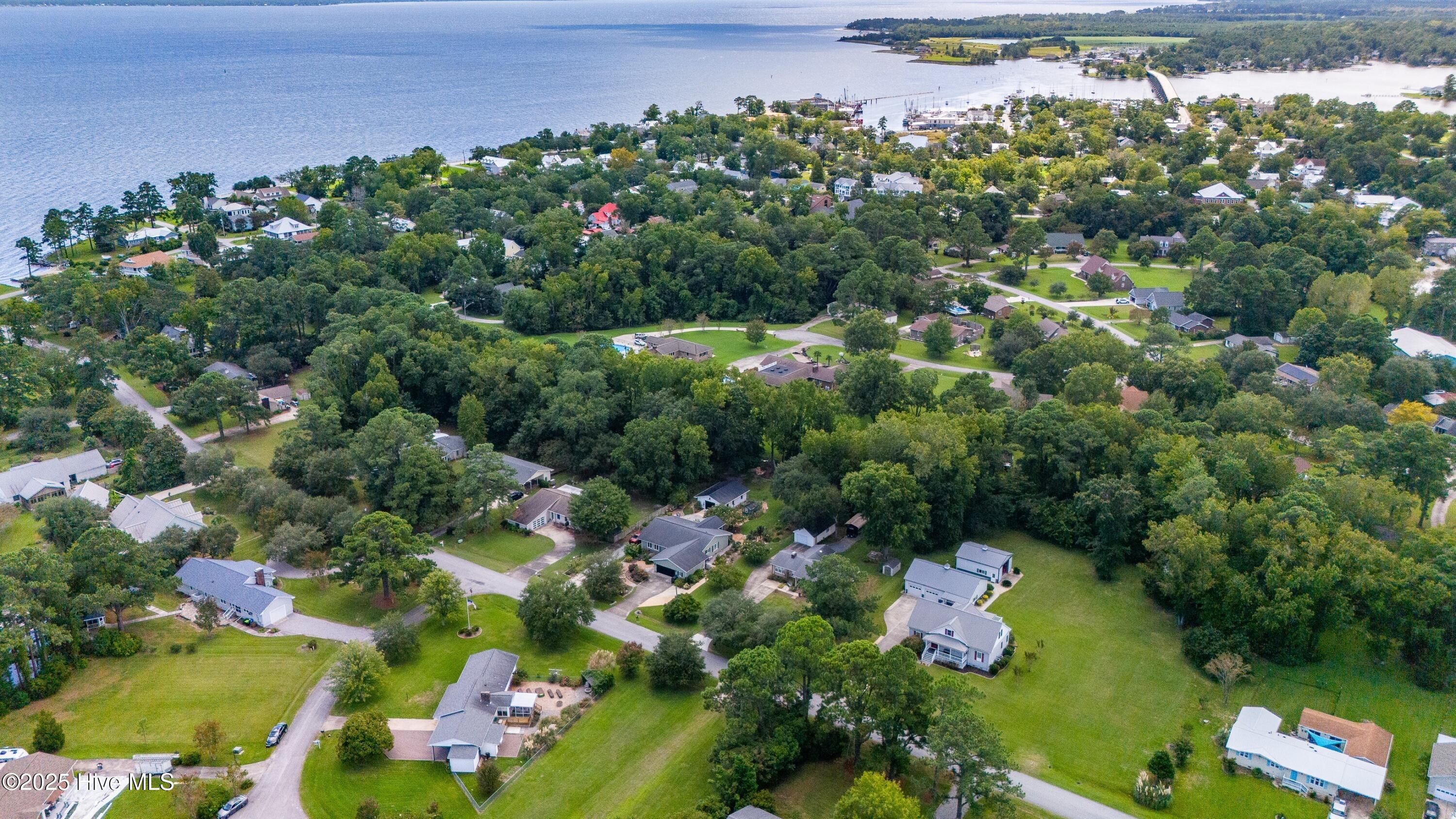 505 Ragan Road Oriental, NC 28571 - Photo 68 of 69 057_Aerial Water View