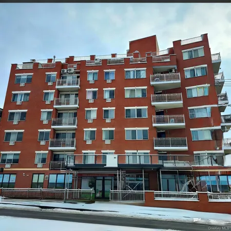 a front view of a building