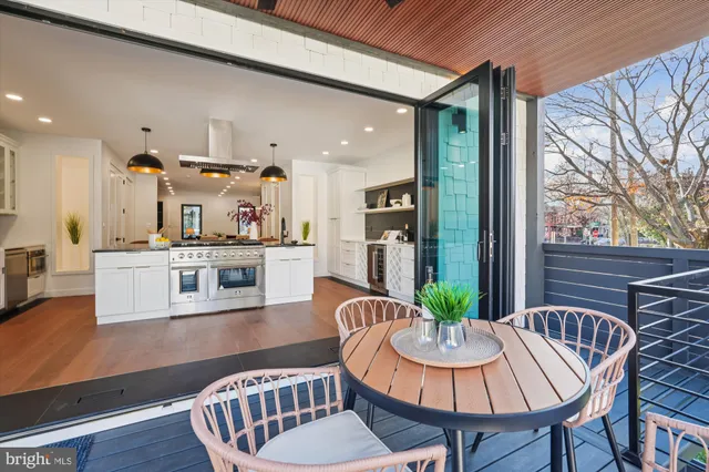 a bed room with a bed and a night stand