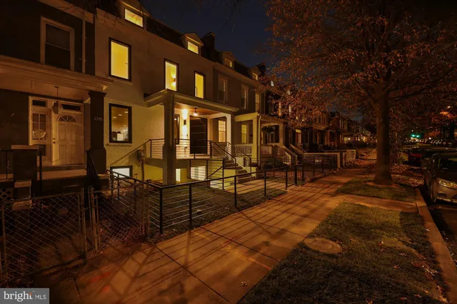 a view of a house with a porch