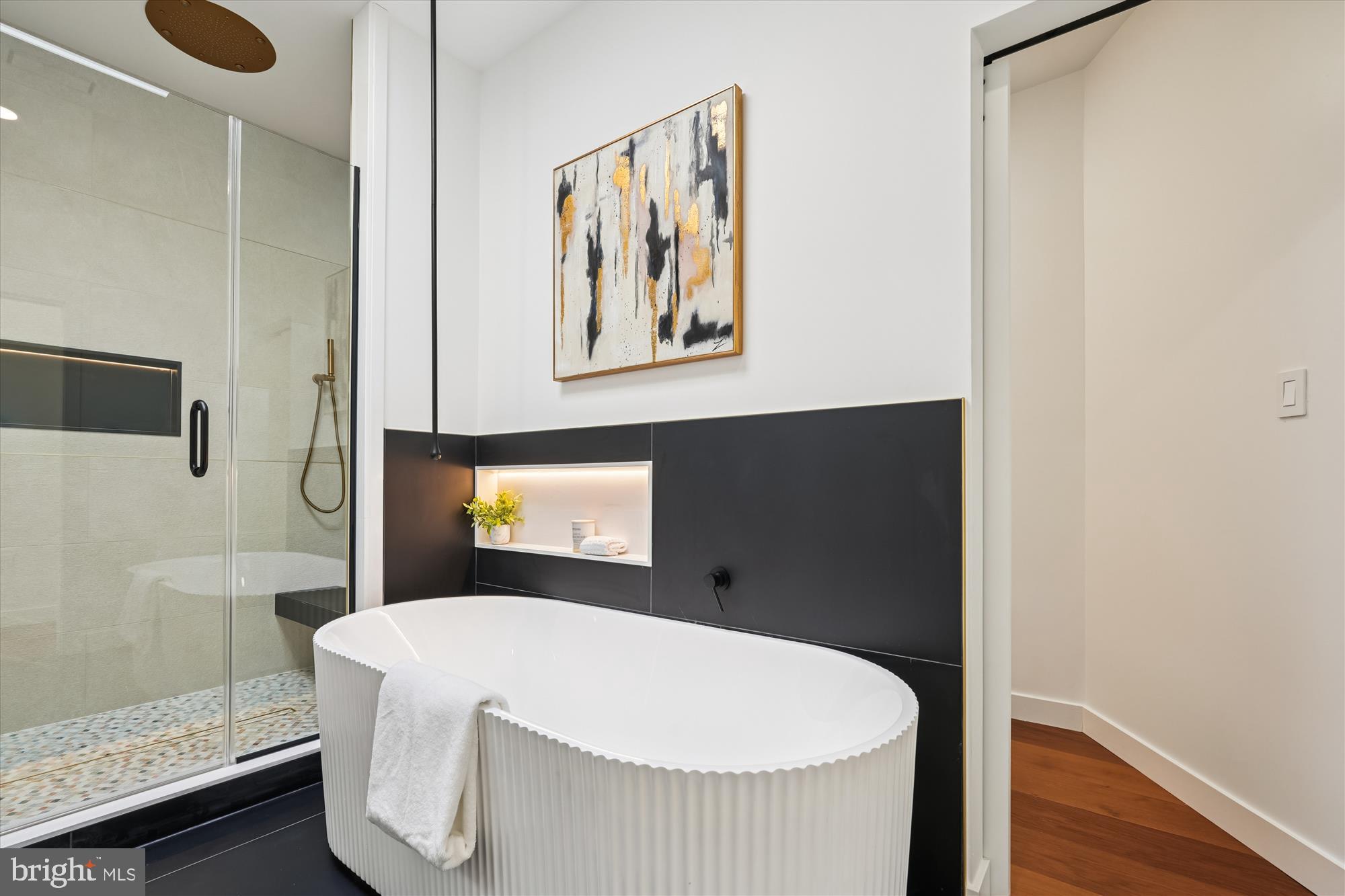 951 Shepherd Street Northwest Washington, DC 20011 - Photo 41 of 74 a bathroom with a bathtub and a shower