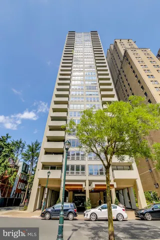 a front view of a multi story building