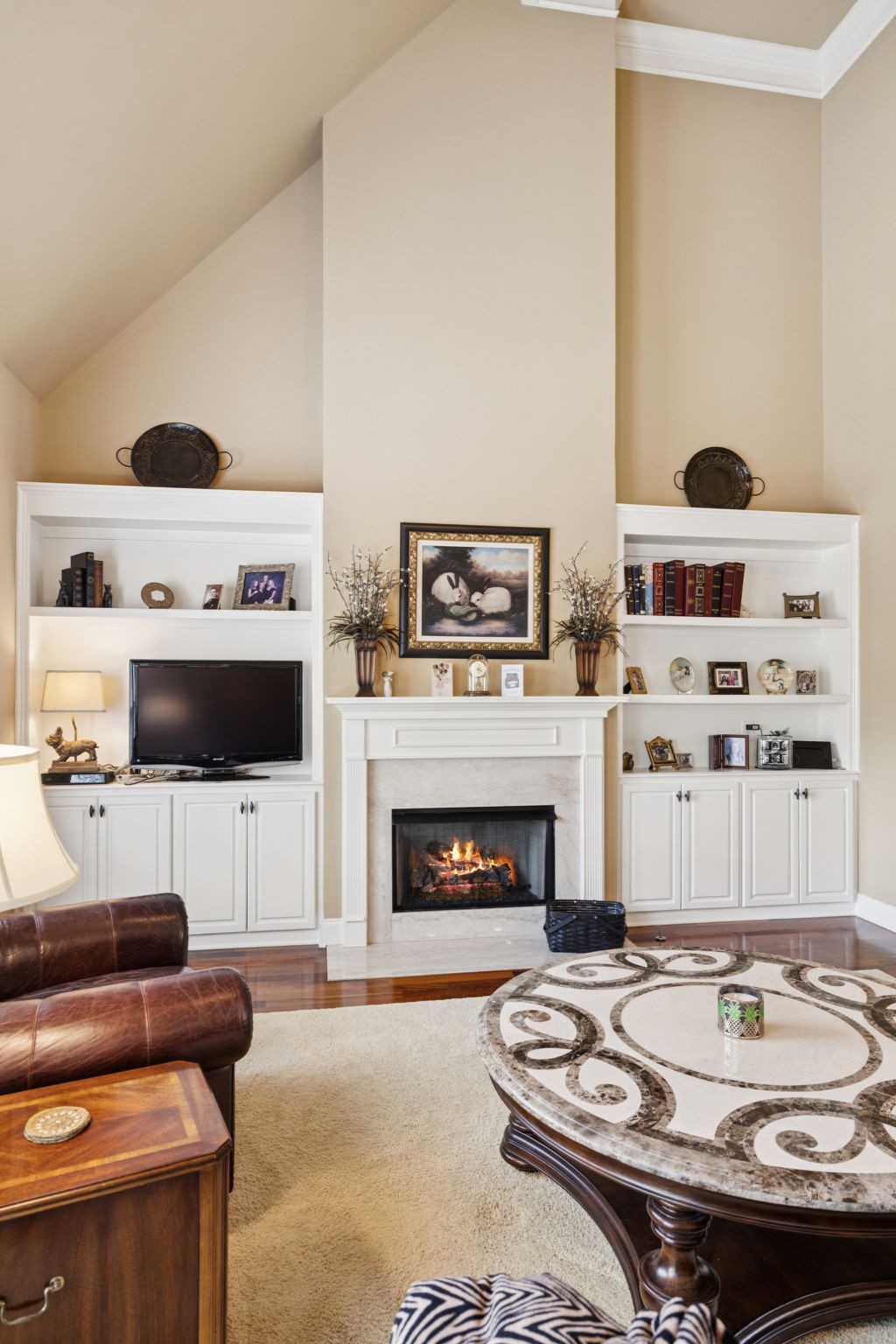 2999 Stewart Campbell Pointe Spring Hill, TN 37174 - Photo 14 of 50 a living room with furniture and a fireplace