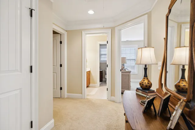 a view of a double vanity sink and a mirror