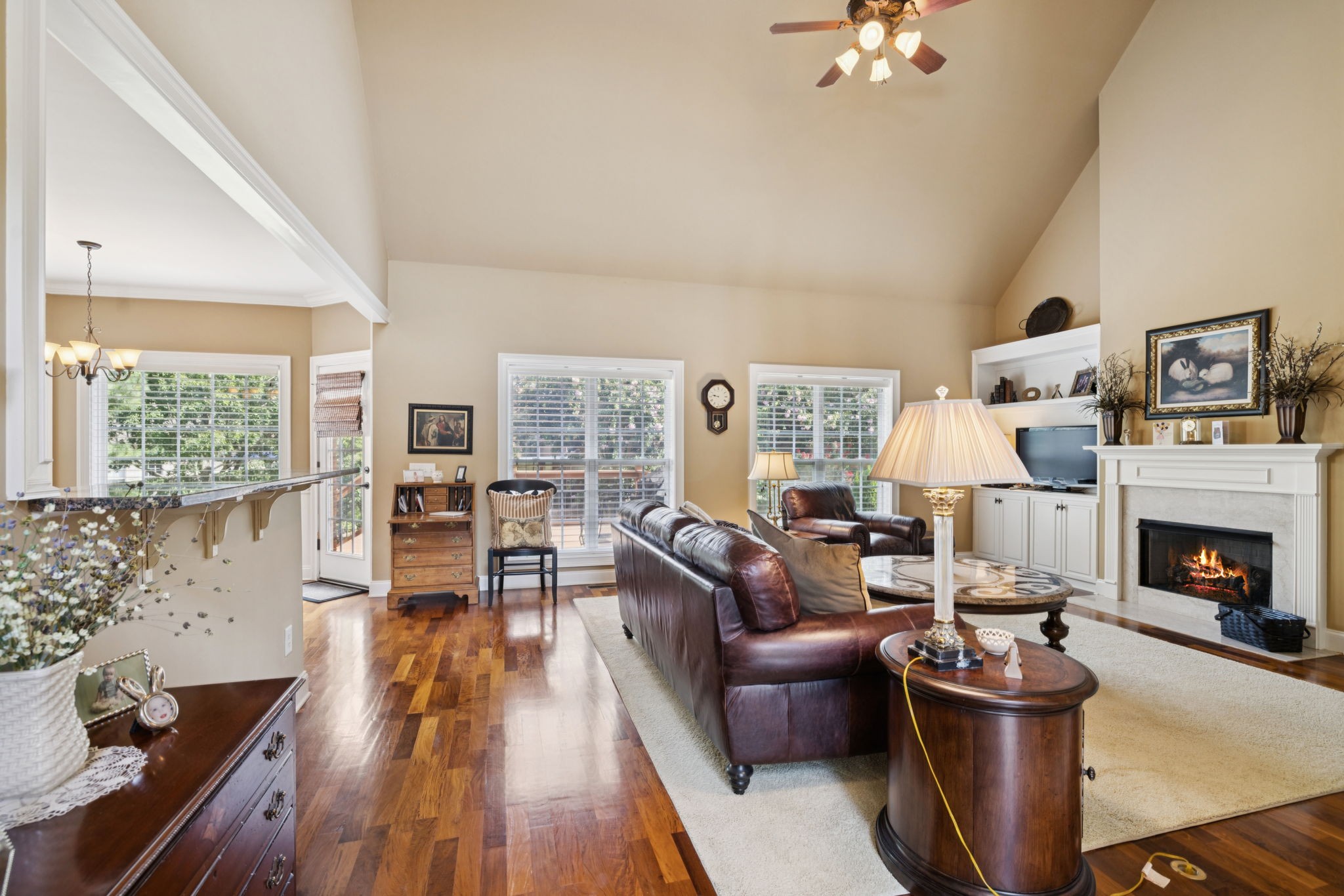 2999 Stewart Campbell Pointe Spring Hill, TN 37174 - Photo 7 of 50 a living room with furniture and fireplace