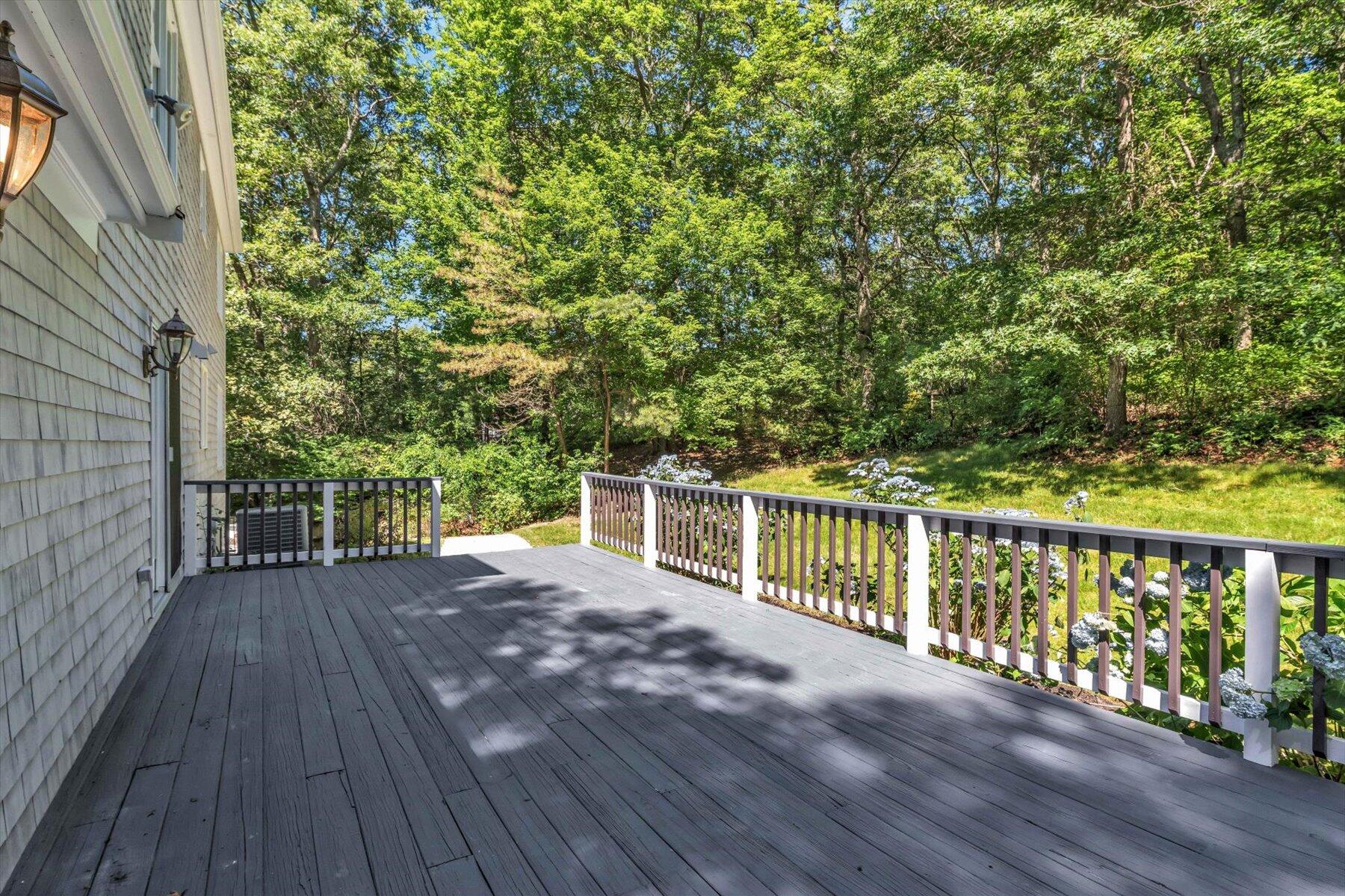 29 Fish House Road East Sandwich, MA 02537 - Photo 40 of 50 a view of a balcony with wooden floor