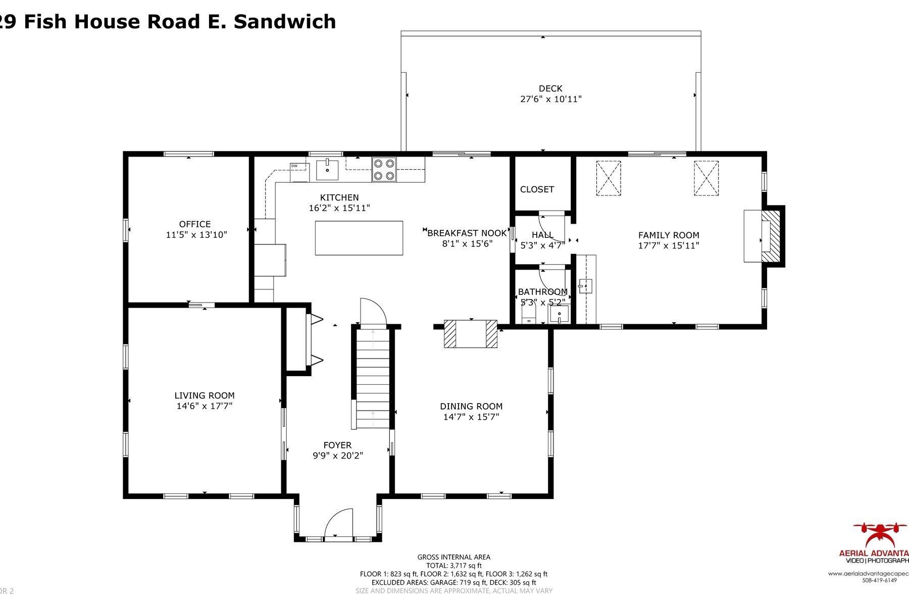 29 Fish House Road East Sandwich, MA 02537 - Photo 49 of 50 a picture of a floor plan