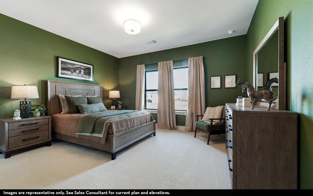 16301 Flatlands Way Celina, TX 75009 - Photo 36 of 39 a bedroom with a bed couch and a window