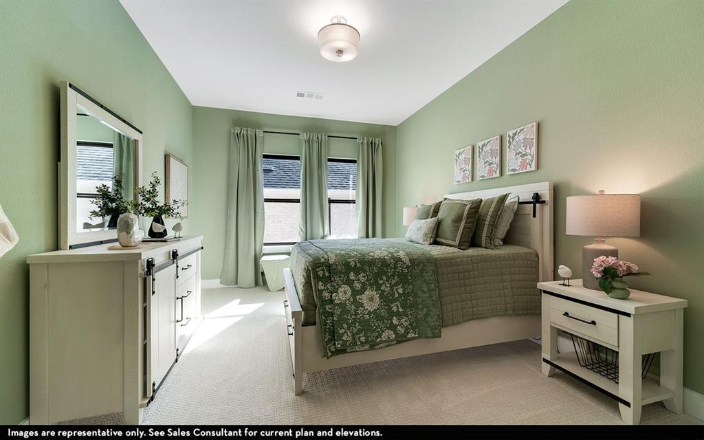 16301 Flatlands Way Celina, TX 75009 - Photo 37 of 39 a bedroom with a bed and a dresser