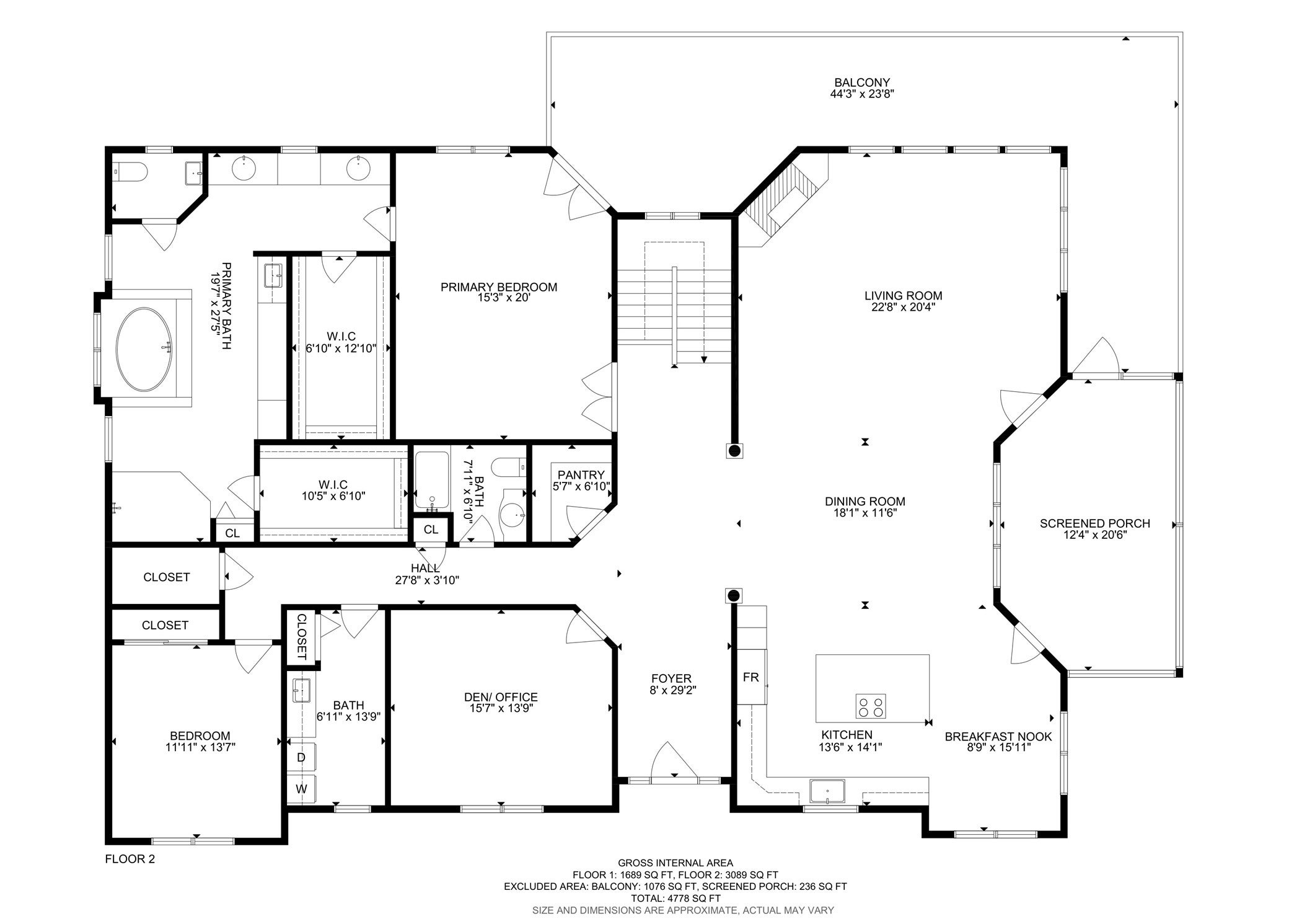 2130 Falcon Ridge Highlands, NC 28741 - Photo 92 of 94 Main Level Floorplan