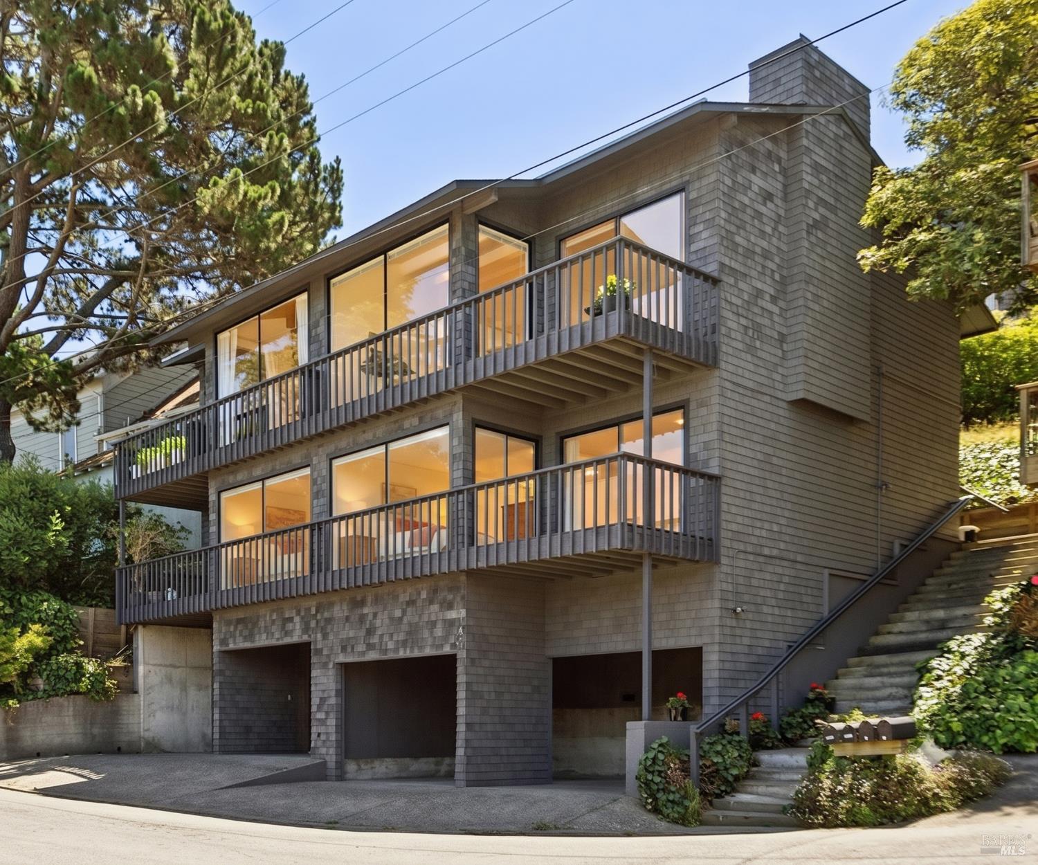149 Filbert Avenue, Unit 147 Sausalito, CA 94965 - Photo 1 of 43 Edited to add light and virtual staging to vacant unit, 149 Filbert. 147-149 Filbert is a duplex with 2, 1300 sq. ft. 2BR/1.5 BA side by side units. Both units have 2 covered carport spaces and amazing Richardson Bay, Tam views. 149 is open and ready for tenant/owner and can be shown easily. 147 is tenant occupied.