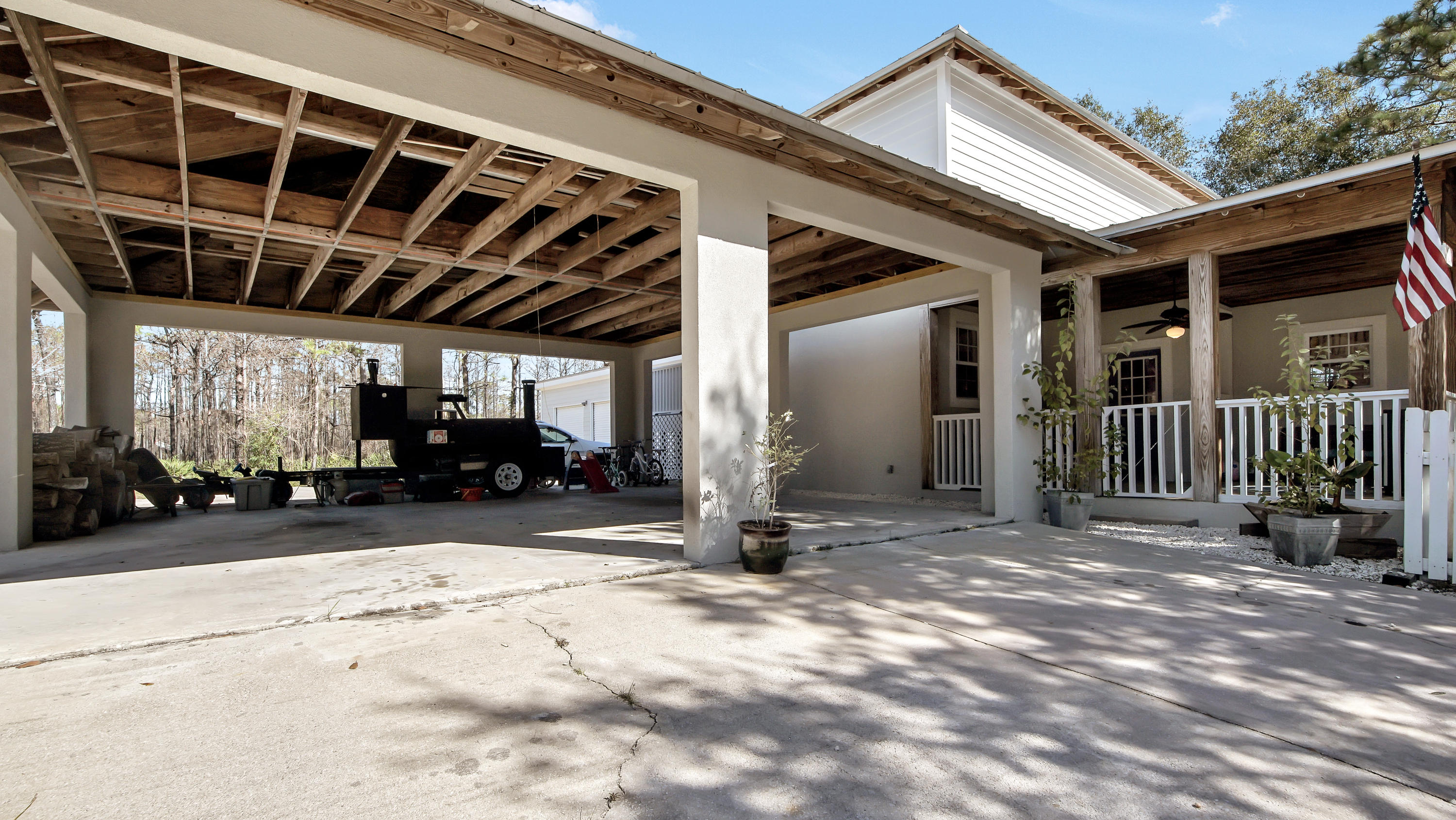 245 Loral Road Santa Rosa Beach, FL 32459 - Photo 27 of 32 carport and porch