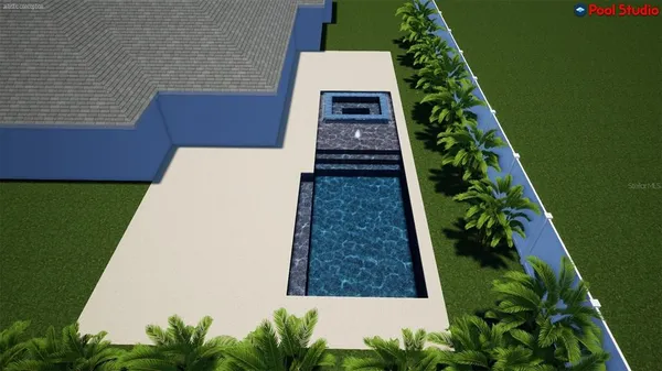 a view of aerial view of a garden