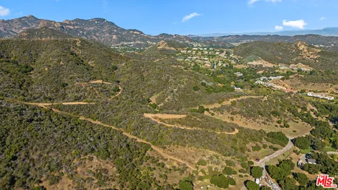 a view of city and mountain