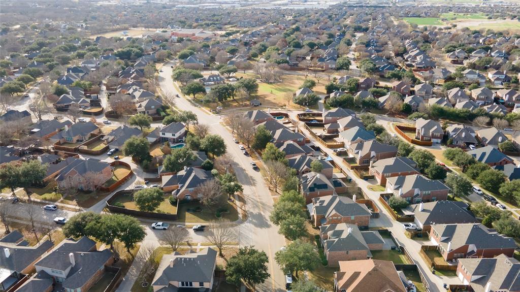 8698 Fisher Road Frisco, TX 75033 - Photo 32 of 33 an aerial view of residential building with green space