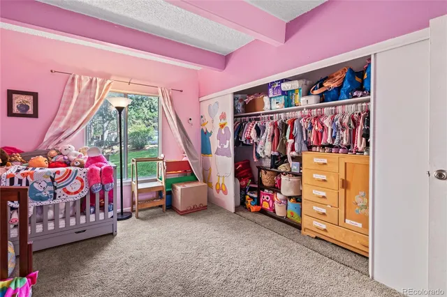 a view of a room with racks