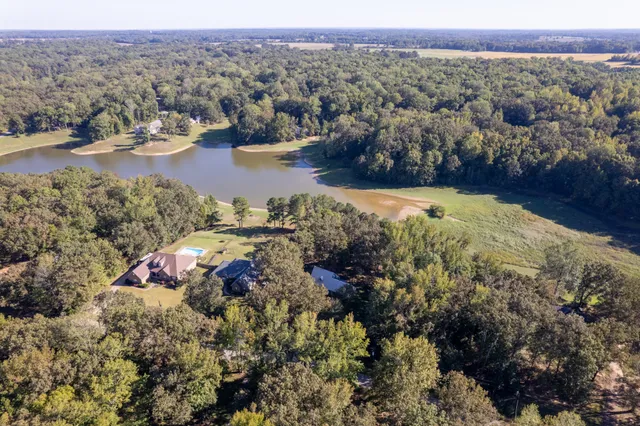 a view of lake and mountain