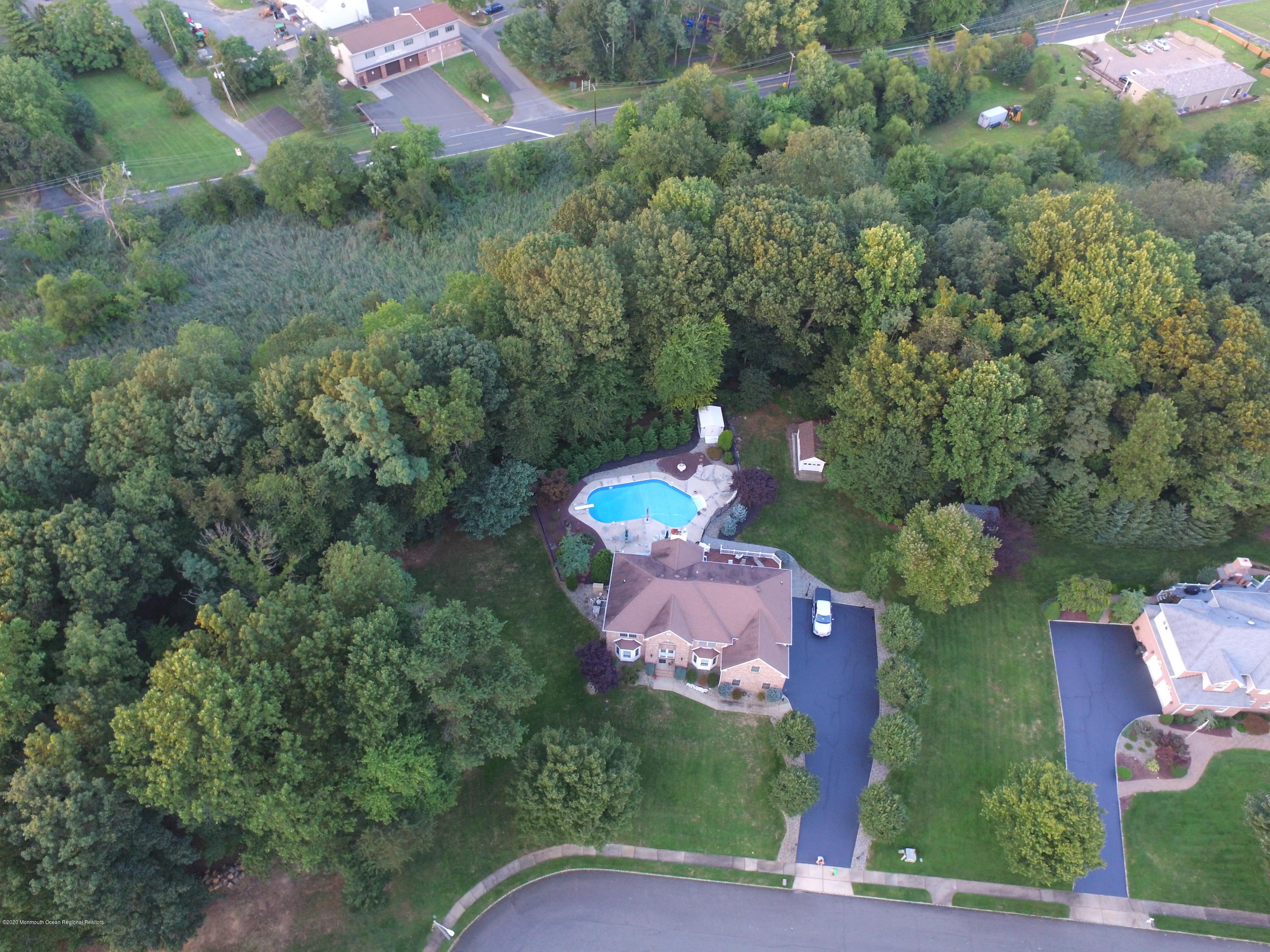 5 Mill Pond Road Millstone Township, NJ 08535 - Photo 36 of 38 Pool from Above