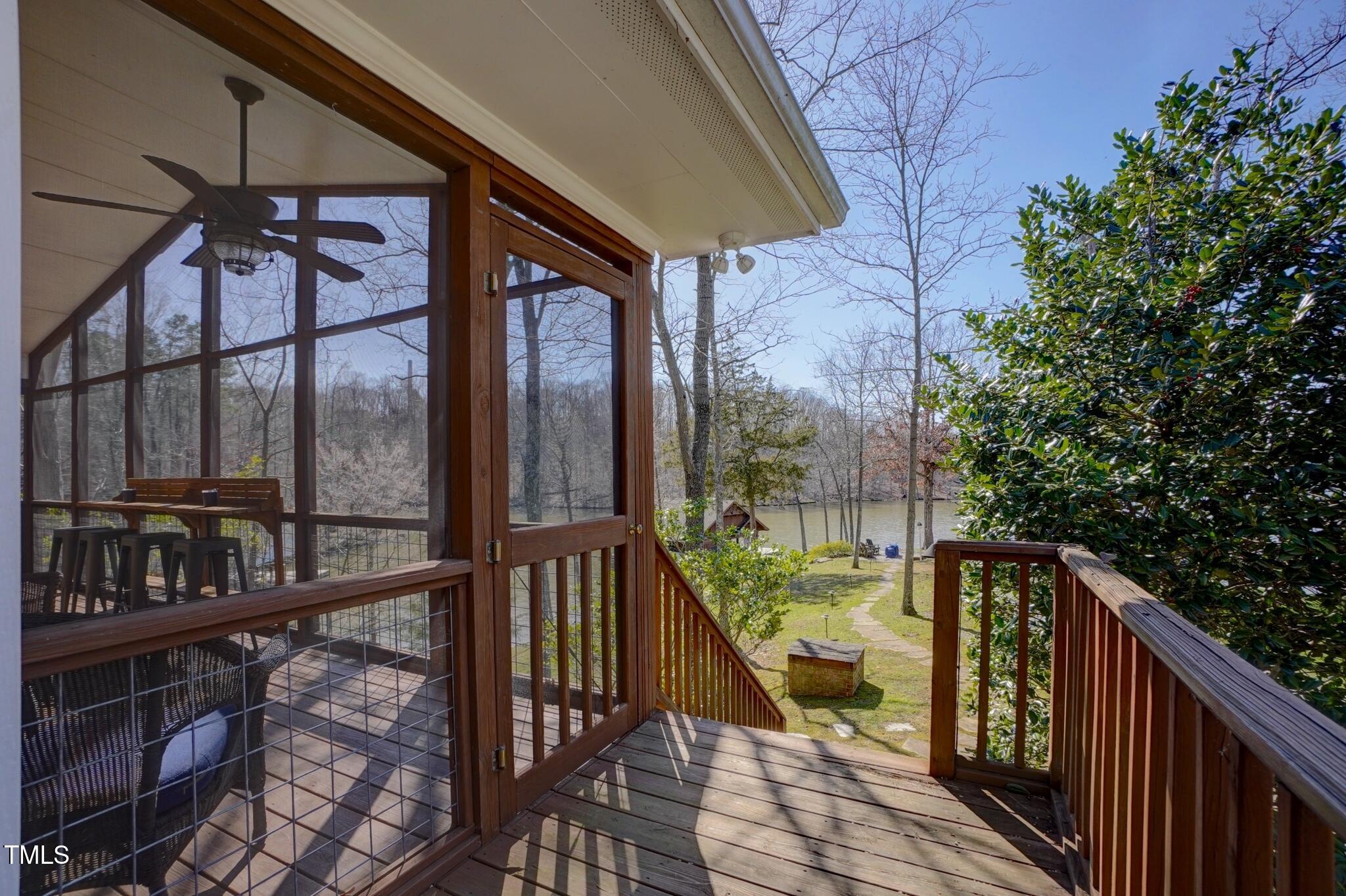391 Roy Carver Road Semora, NC 27343 - Photo 37 of 40 view from deck ans scr porch