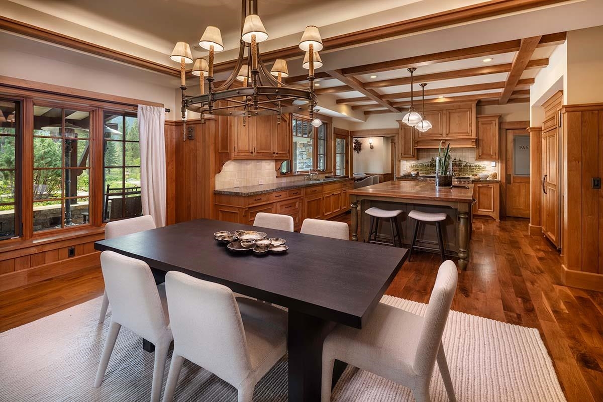 8133 Valhalla Drive Truckee, CA 96161 - Photo 10 of 28 a view of a dining room with furniture window and outside view