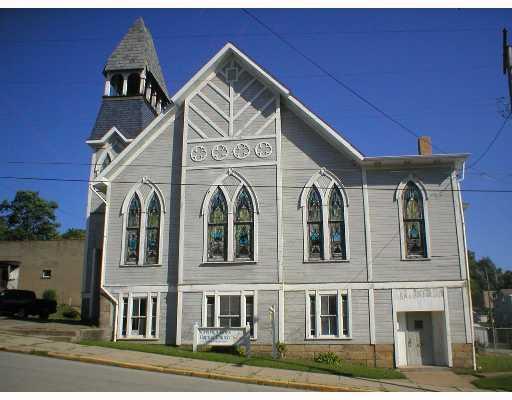 423 North 2nd Street Apollo, PA 15613 - Photo 1 of 8 Exterior Front. Front view of 131 year old church. Walk to the park or shopping. Currently used as a church but zoning allows for residence or home business.